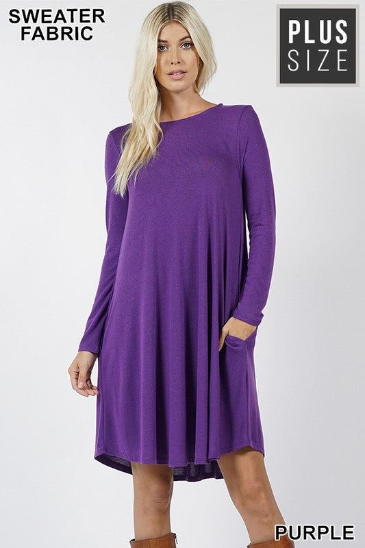 Purple Dress w/ Pockets