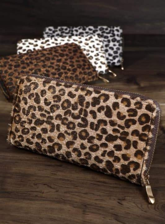 Tan Leopard Wallet