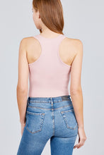 Load image into Gallery viewer, White Tank Style Racerback Bodysuit