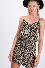Load image into Gallery viewer, Leopard Romper w/ Drawstring Waist